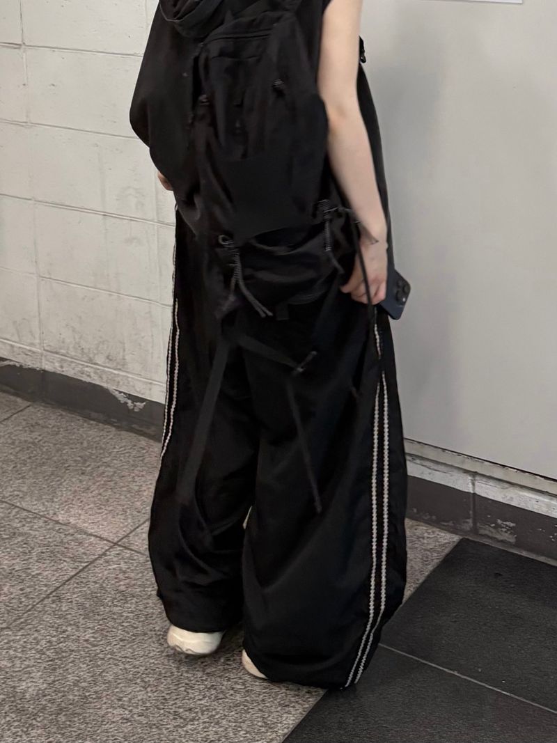 ethnic track nylon pants