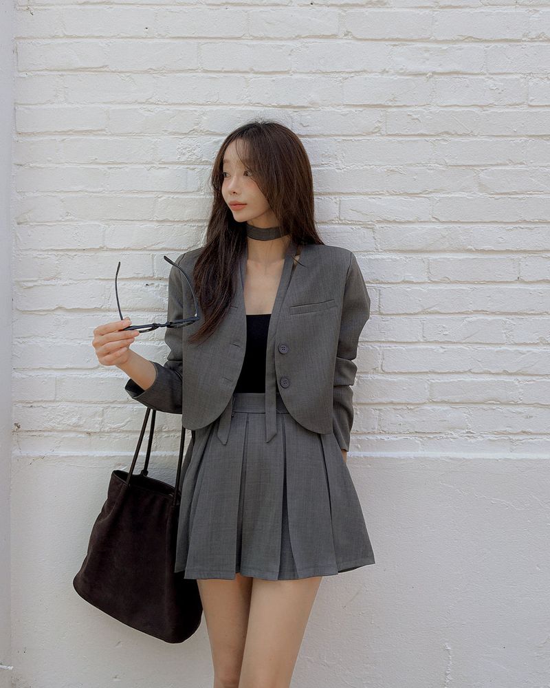 Carlet Jacket & Skirt Set (strap and underpants)