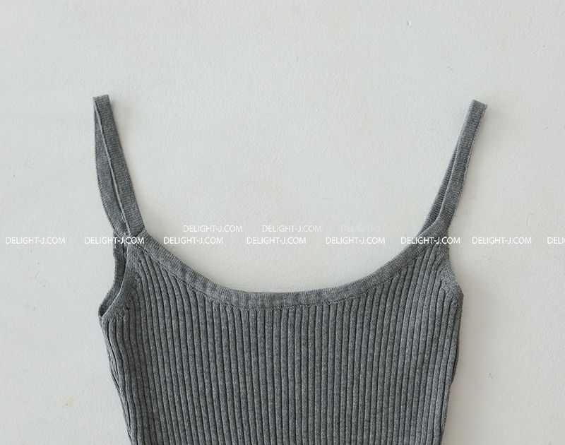 V-neck Knit Sleeveless Cardigan Set