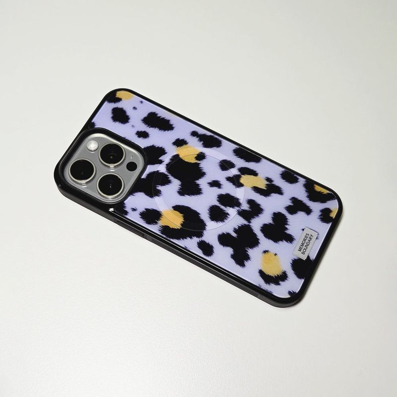 Soft Pop Leopard Phone Case Lilac (BK_MagSafe Glass)