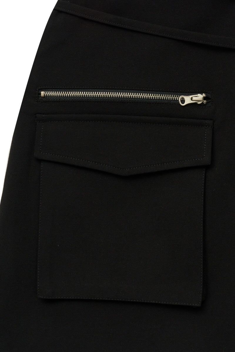 zip skirt (black)