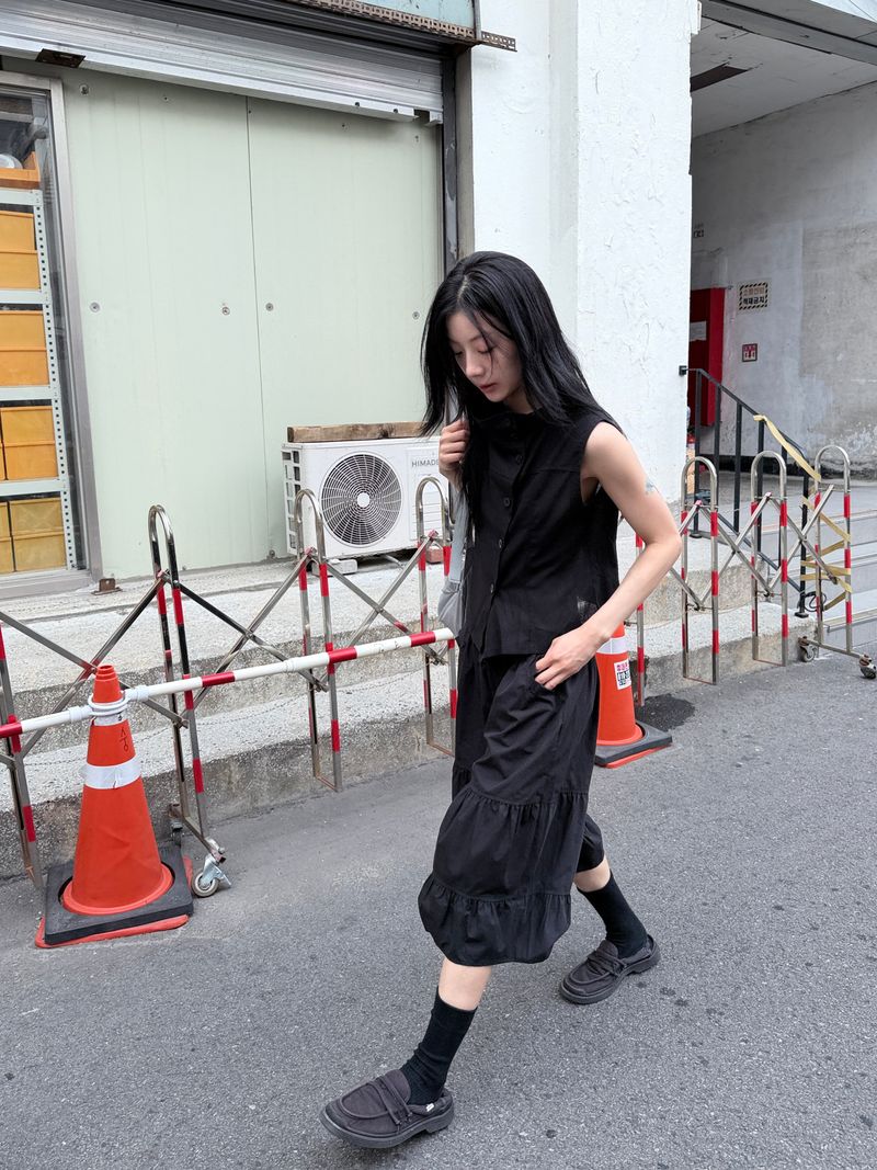WOOHWA（ウファ）の「フリルバミューダパンツ（パンツ）」