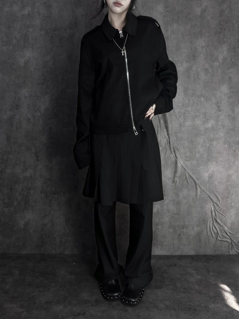 ash suede shoulder jacket (2color)