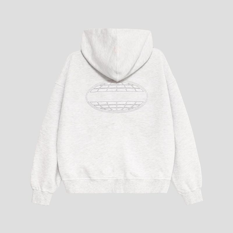 FONTLESS STITCH LOGO ZIP HOODIE
