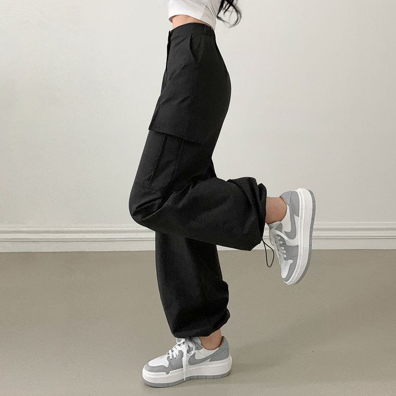 [Bellide made/short, long] Urban two-way string cargo pants
