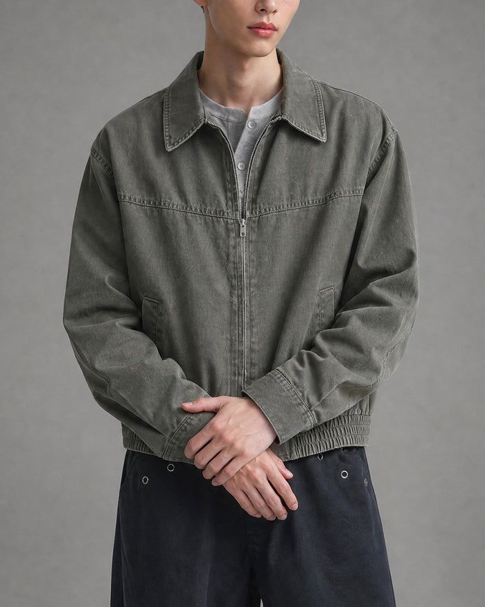 (UNISEX) Softening Work Dyeing Jacket