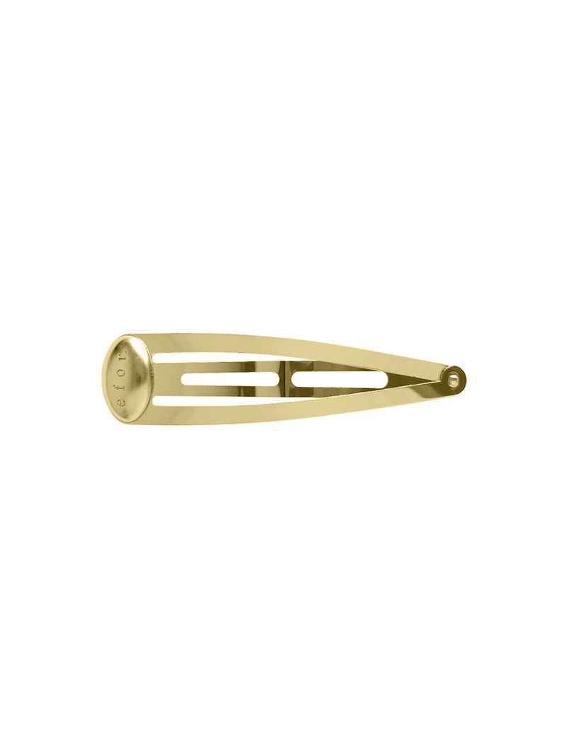 Logo Button Hair Pin 8cm