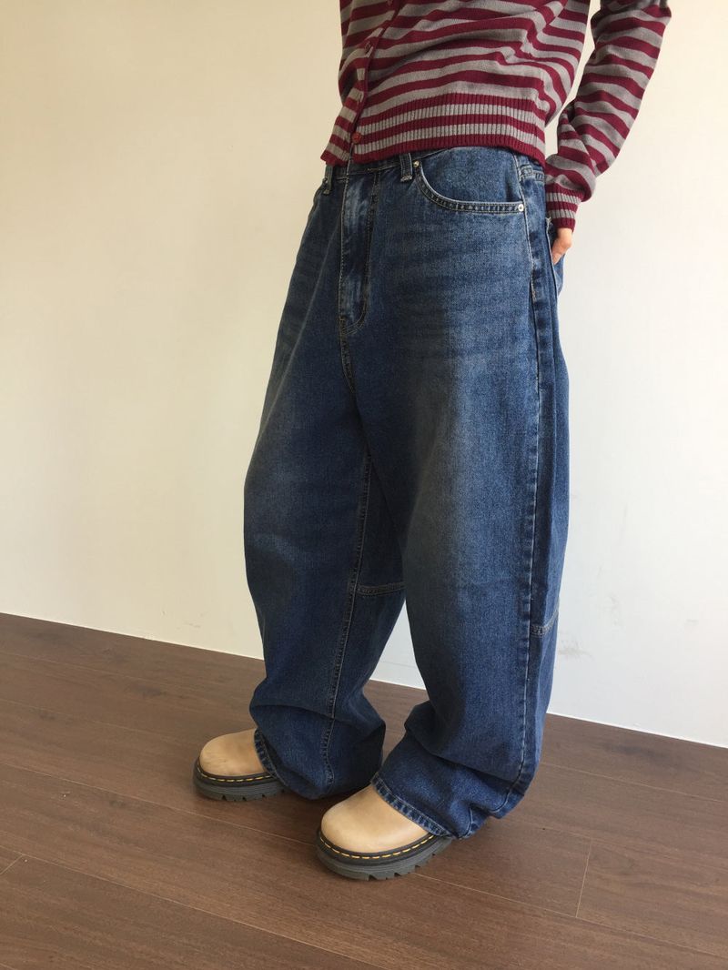 Barrel Wide Balloon Denim (1color)