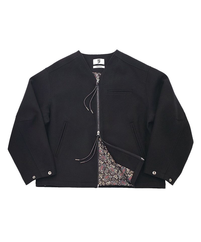 A NOTHING（アナッシング）の「PURE-WOOL 90 Y ZIP-UP JACKET (Black)（Jackets/Outerwear）」