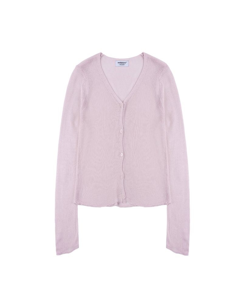 NET KNIT CARDIGAN (LIGHT PINK)
