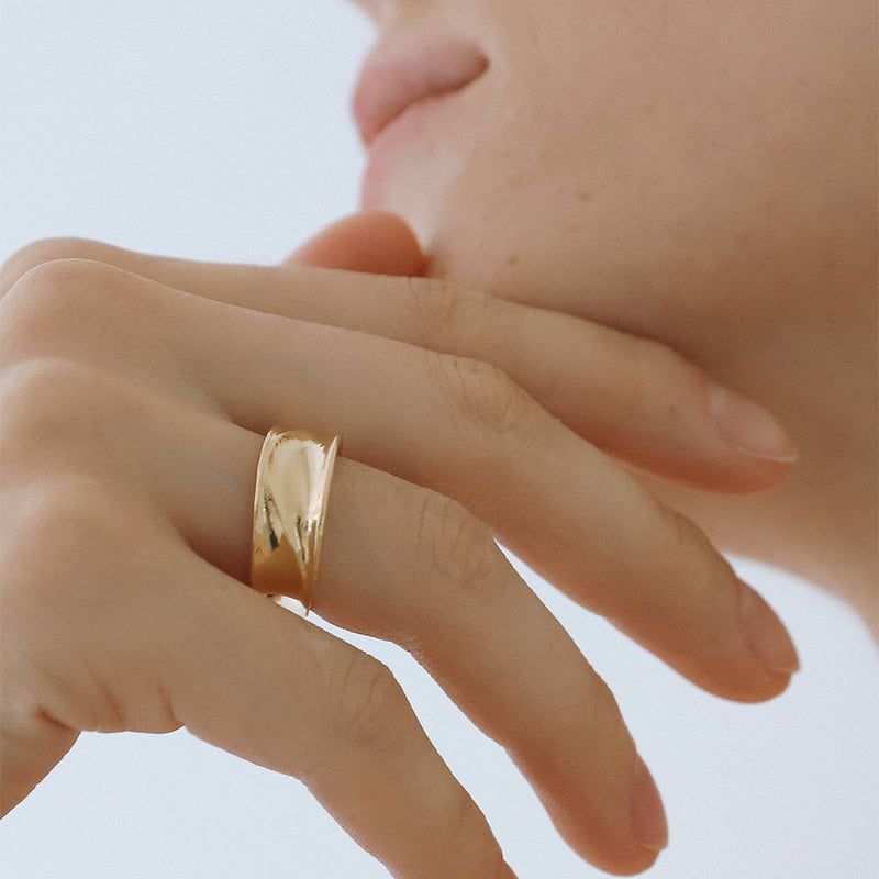 FLIT（フィリット）の「SAND DUNE RING (M) (GOLD)（Accessories）」