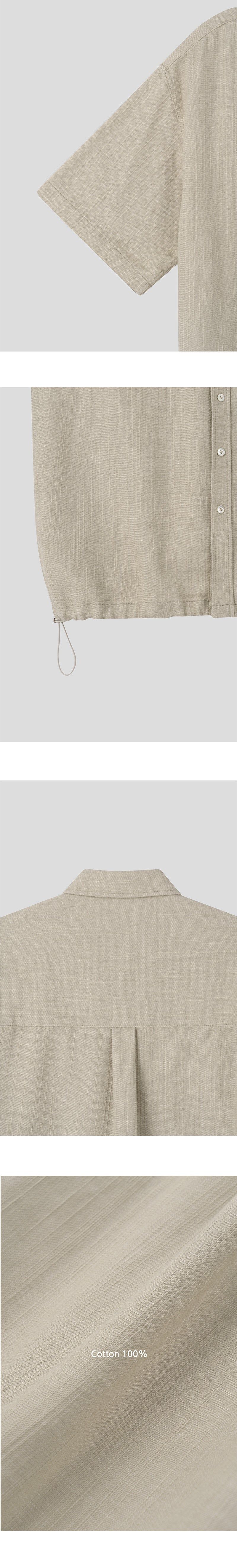 [SET UP] Premium linen string denim shirts (2color)