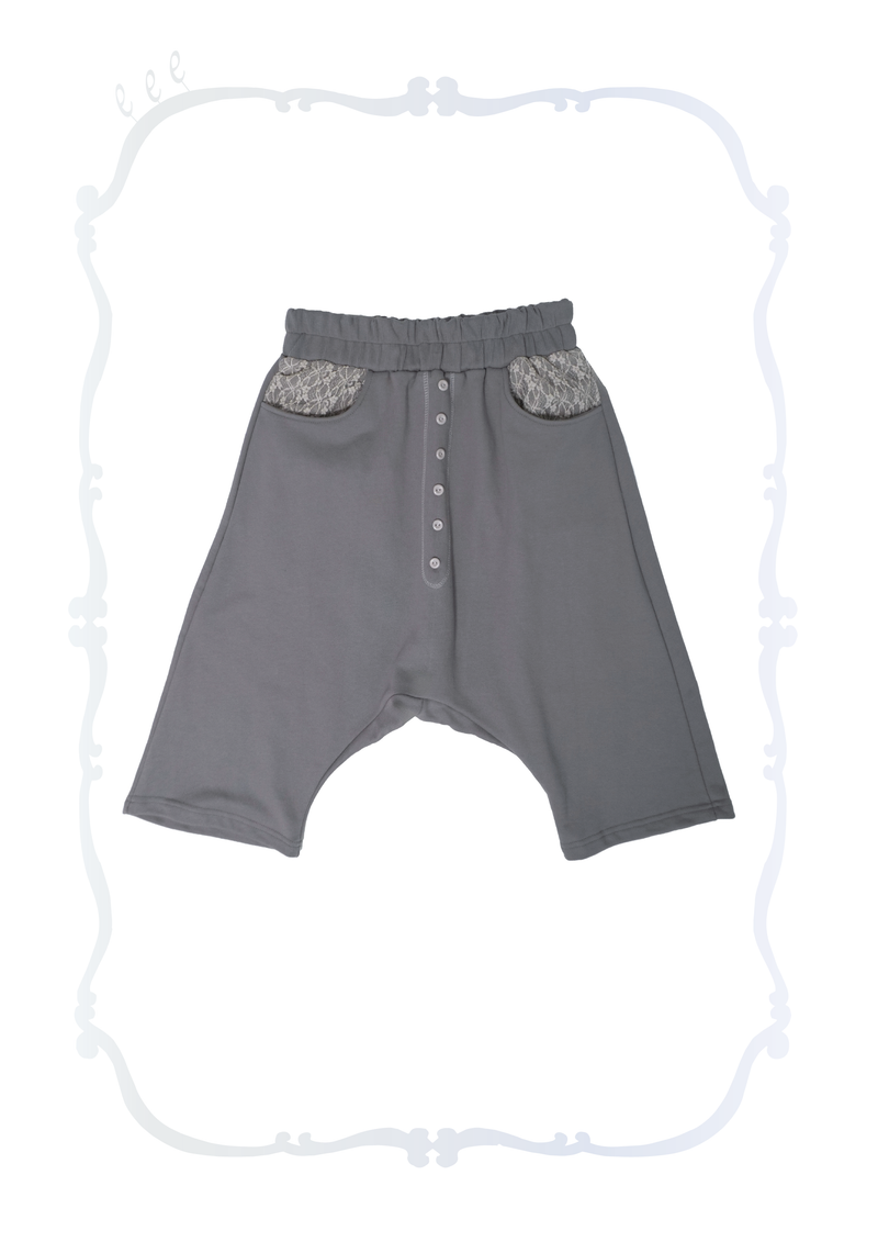 Cat Ear Pocket Pants (Light Gray)