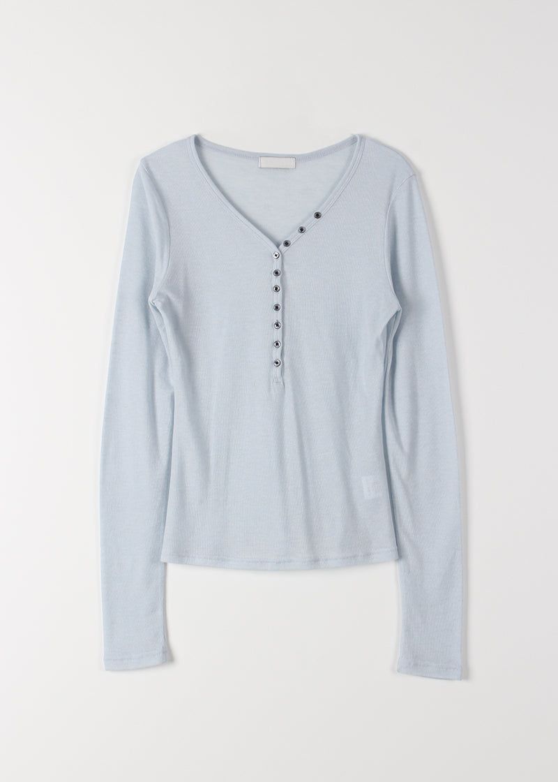 BUTTON SILHOUETTE TEE