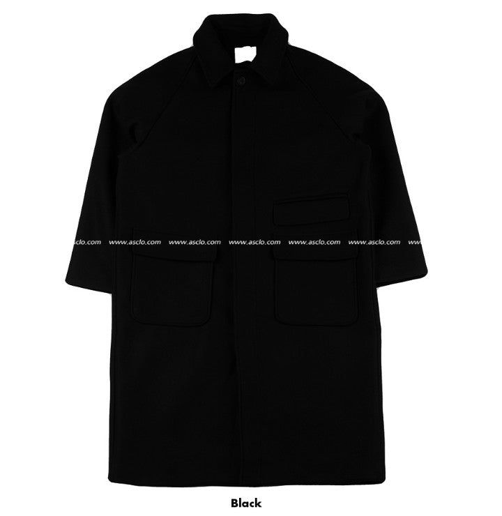 ASCLO Wool Raglan Balmacan Coat (3color)