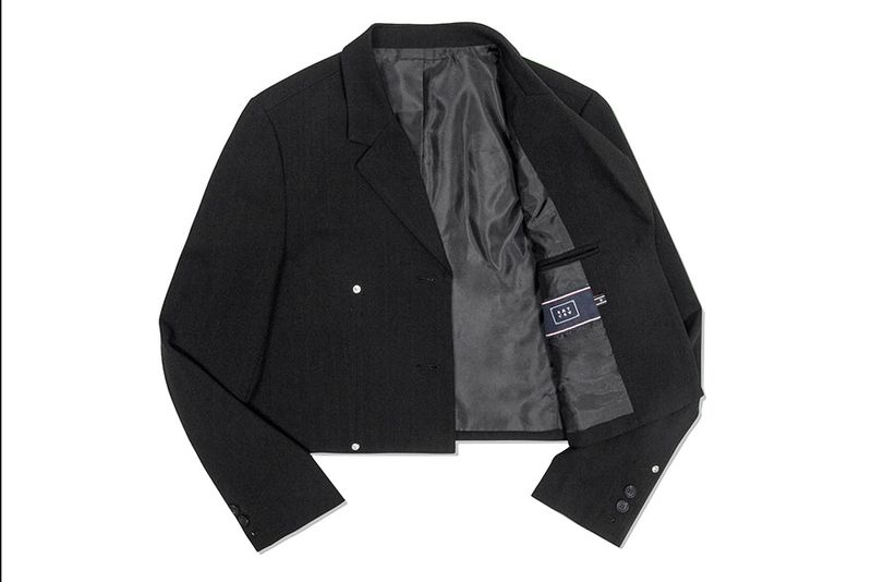 SHINING LOGO CROP BLAZER