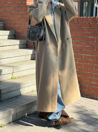 [Unisex] Max double long coat(2color)