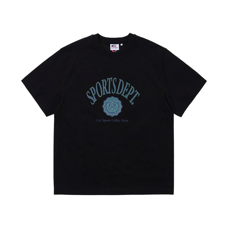 FCMM（エフシーエムエム）の「Sports Dept SEL College T-shirt - Black（Tops）」