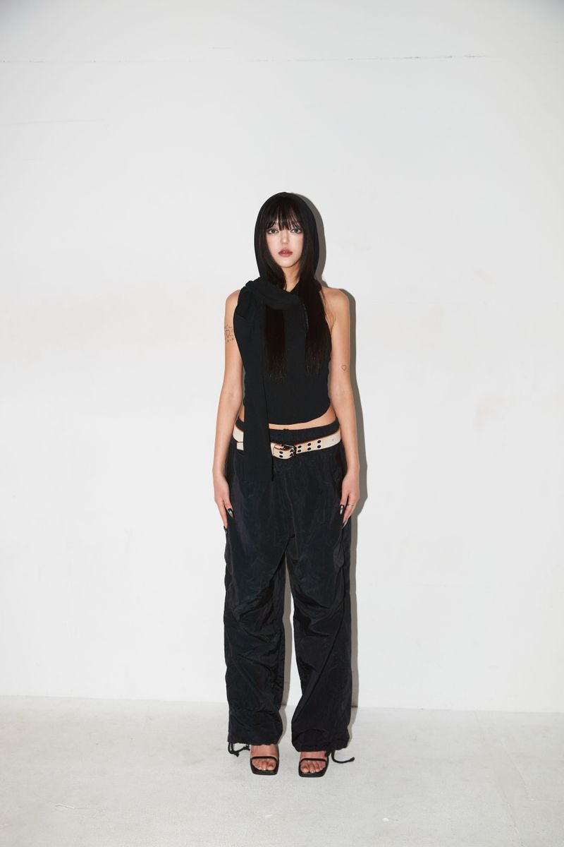 deepinblue（ディープインブルー）の「06. PARACHUTE PANTS BLACK（Pants）」