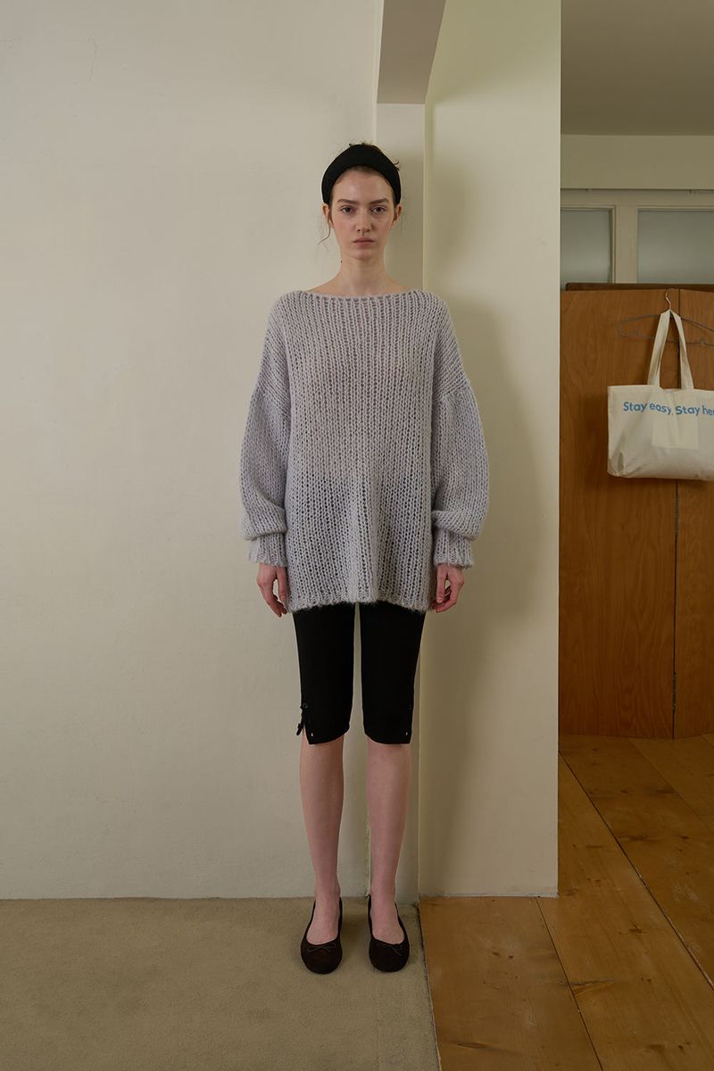 Soft loose knit_skyblue
