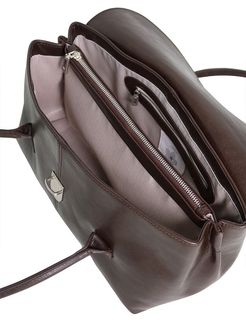 MADE_Arc Flap Long Handle Bag / MOCHA BROWN