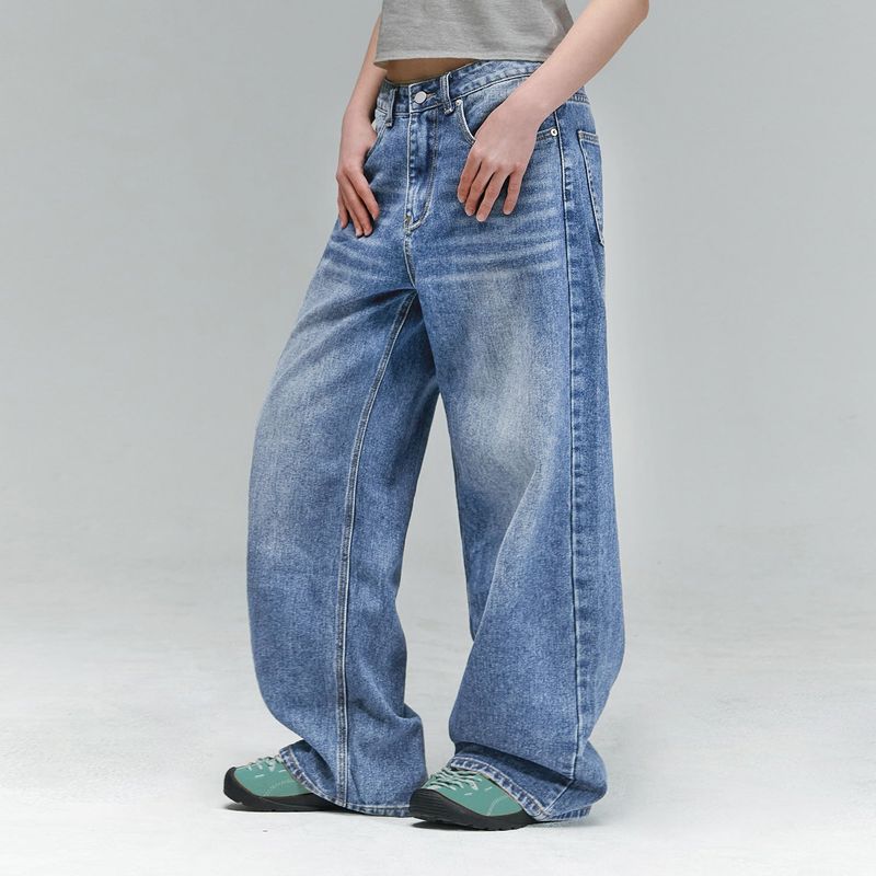 RANDOMOFF（ランダムオフ）の「BTB : ウェーブウォッシングジーンズ [BLUE CORE] [UNISEX]（パンツ）」