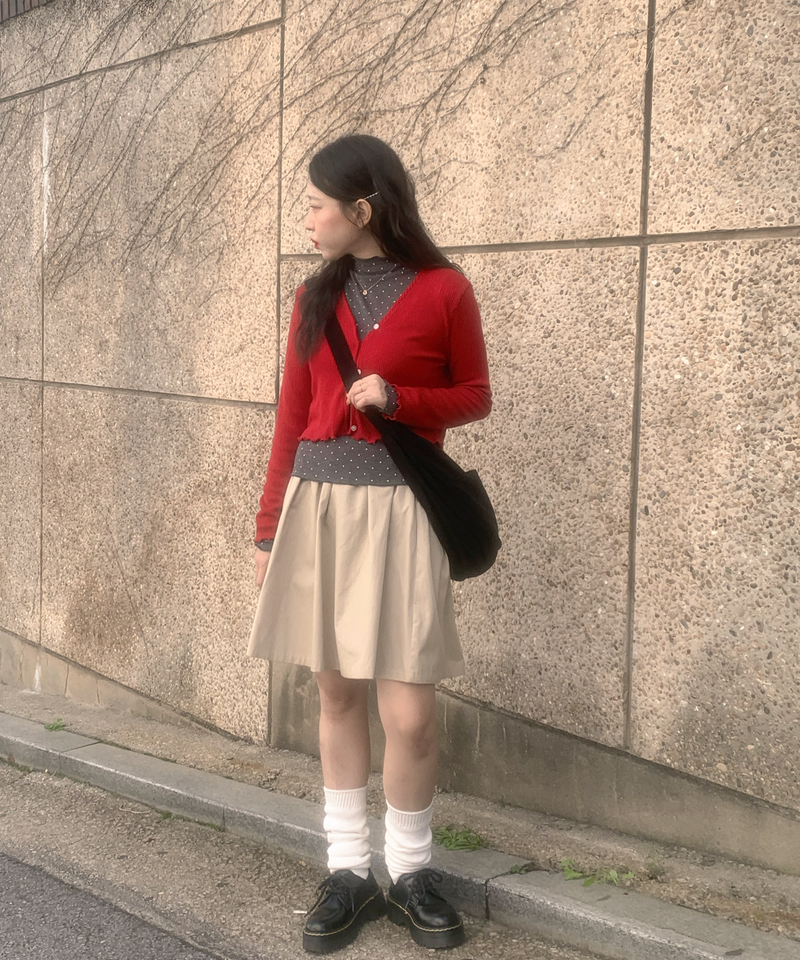 Dot Wave Turtleneck T-Shirt