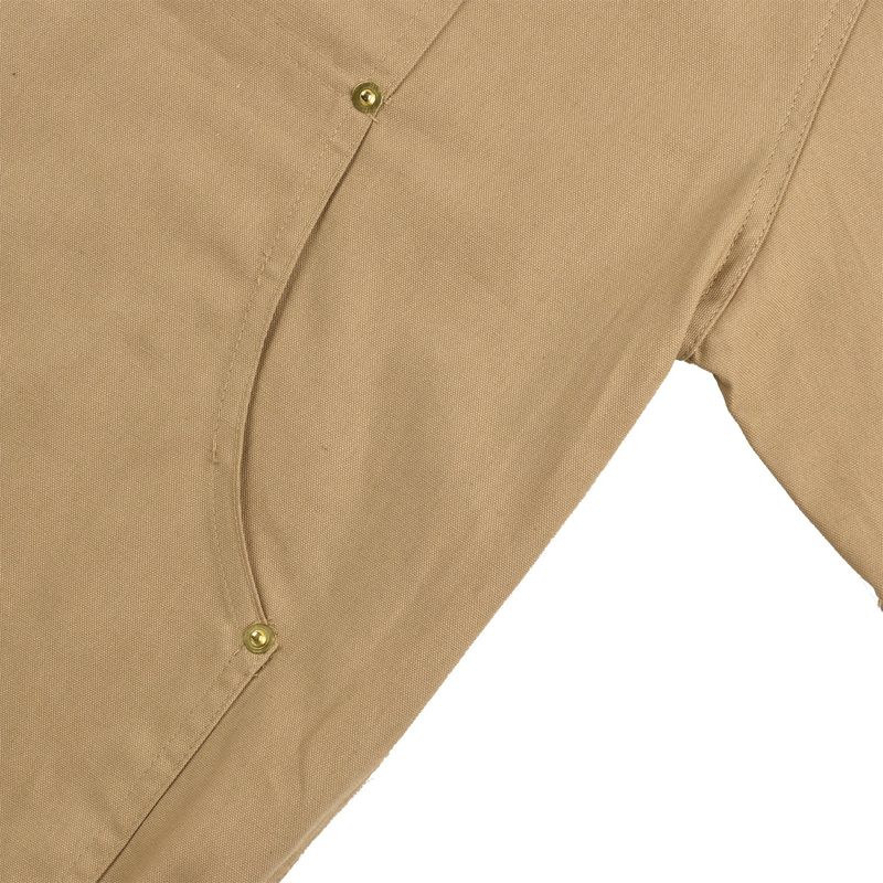 [UNISEX] C.O.M.E Mechanic Short Sleeve Work Jacket (Camel)