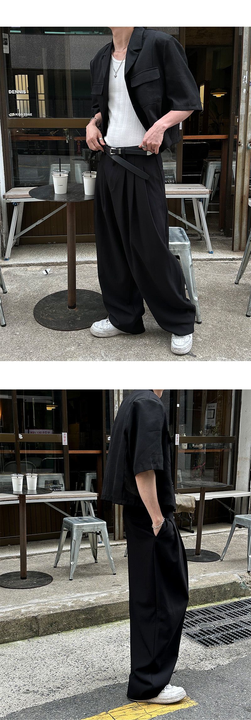 [S/S] Two pocket half crop jacket(2color)