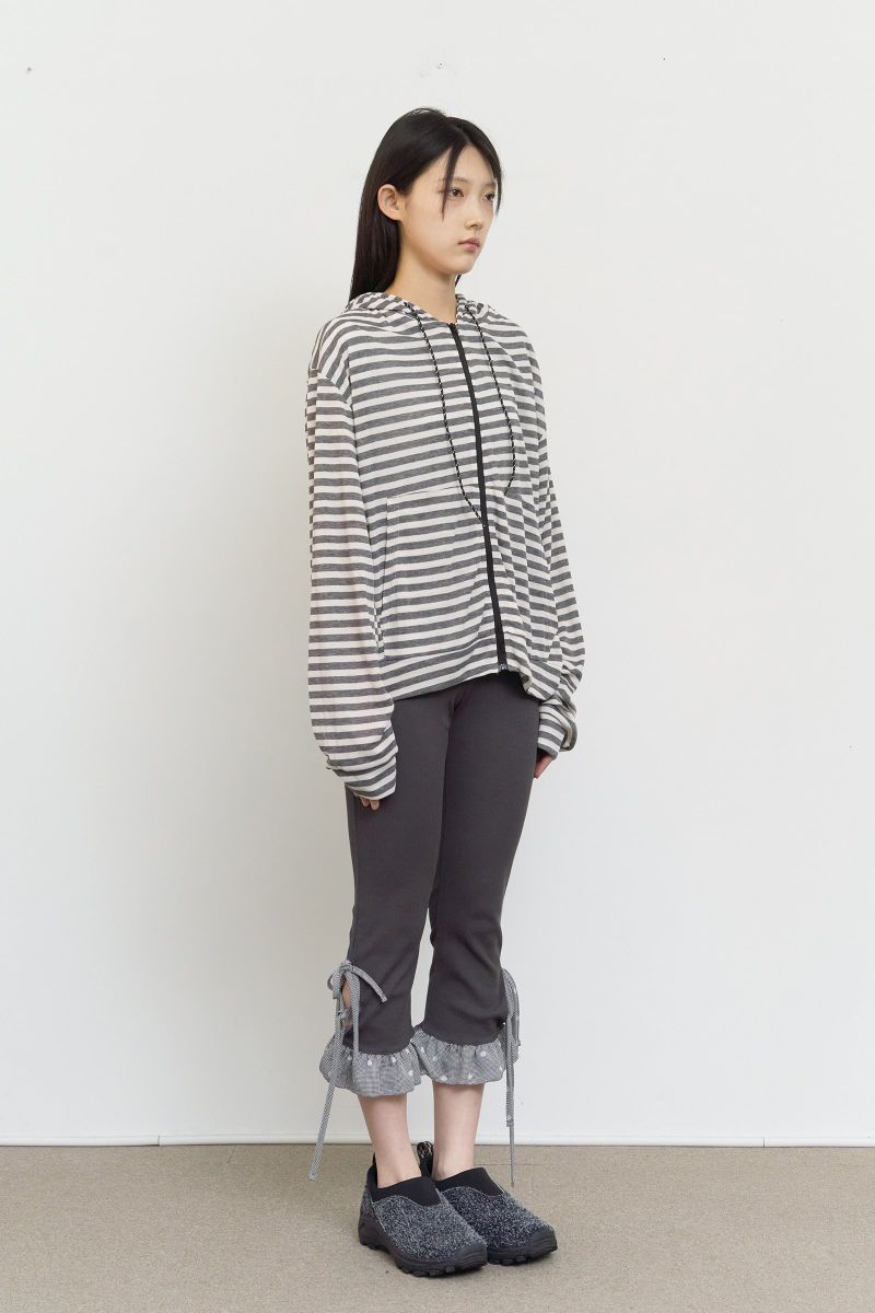 Robe Striped Zip Hoodie