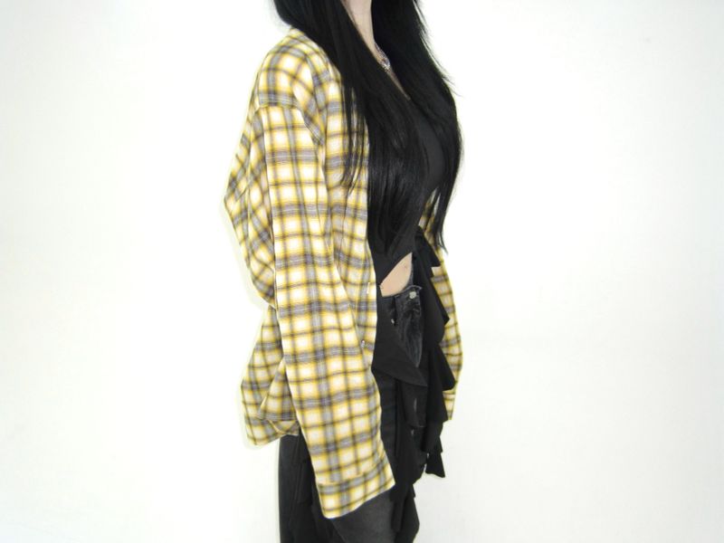 Linen checkered shirt