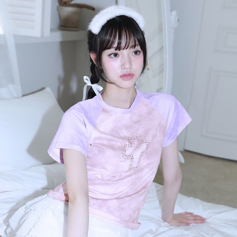 CLUT STUDIO（クラットスタジオ）の「0 7 タイダイクロスTシャツ（トップス）」