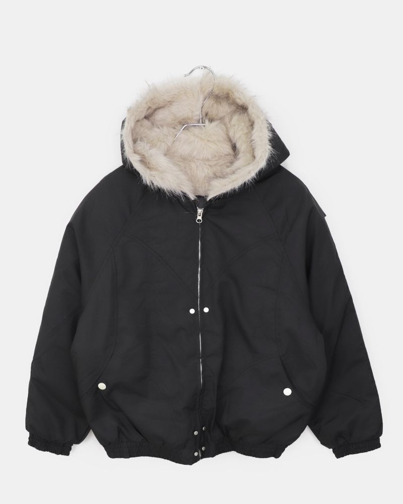 Boin Hooded Fur Padded Jumper