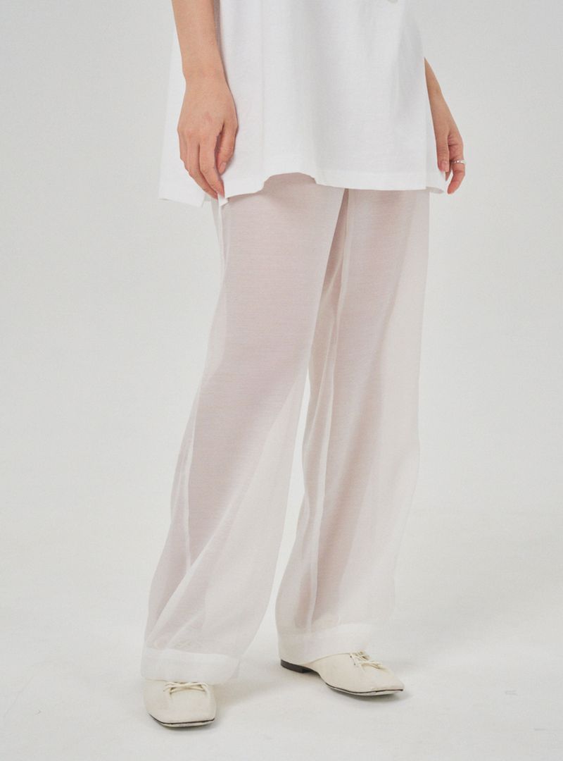 Clear pants (white)