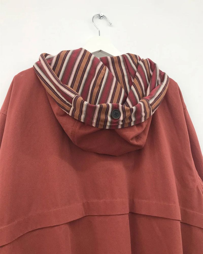 Hapo Button Hooded Short Field Jacket (2color)