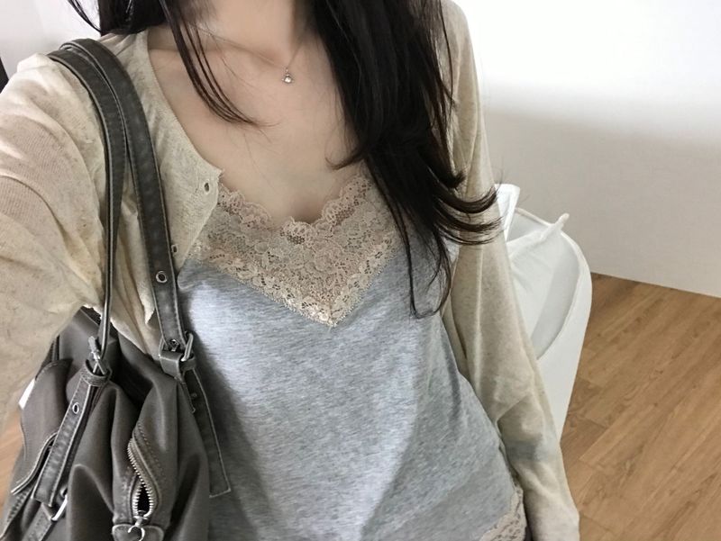 Slash linen round cardigan (4 colors)