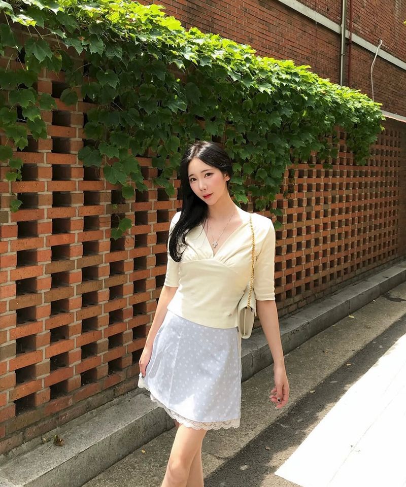Lace Flower Mini Skirt