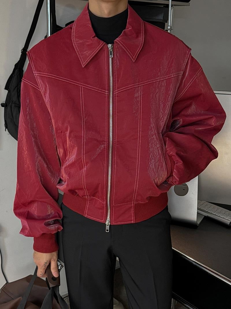 ASCLO Viper Stitch Leather Jacket (8color)