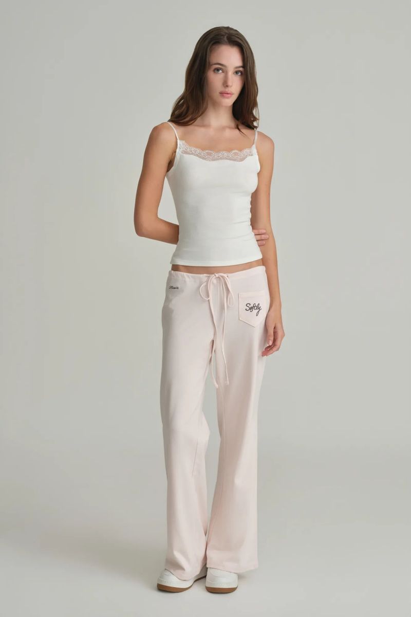 Swan lace sleeveless, White