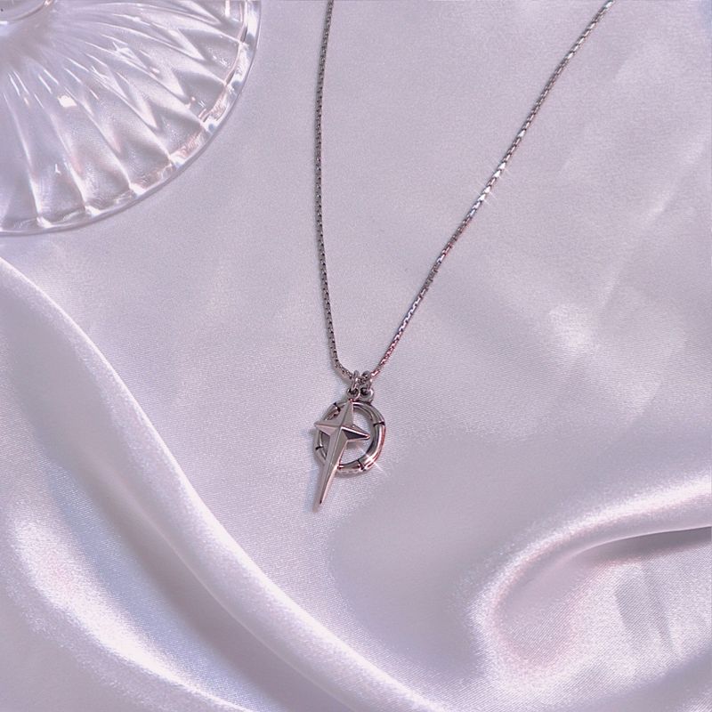 cross ring necklace
