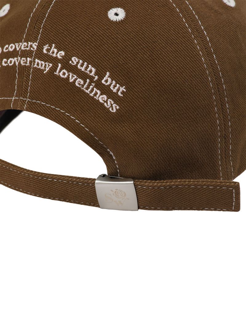 NOT COVER LOVELY BALL CAP - BROWN