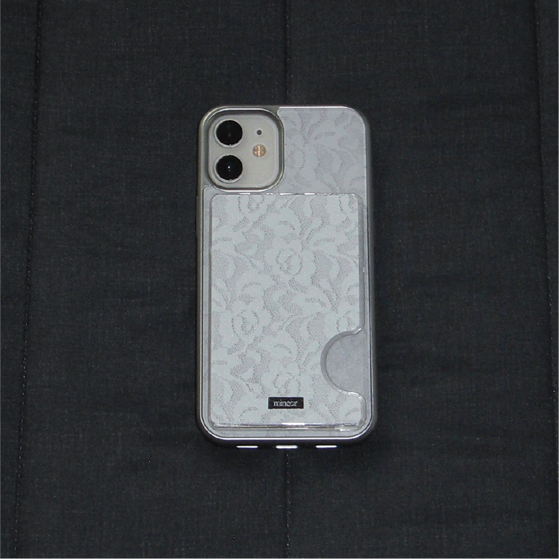 [MADE] rosy lace magsafe card holder (normal)