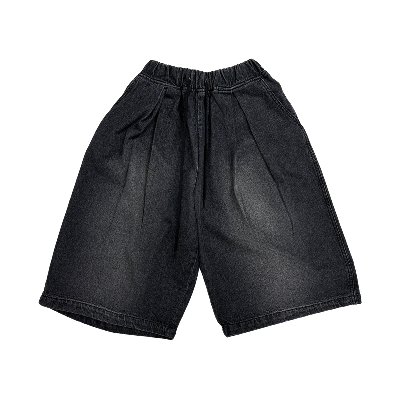 pintuck denim half pt