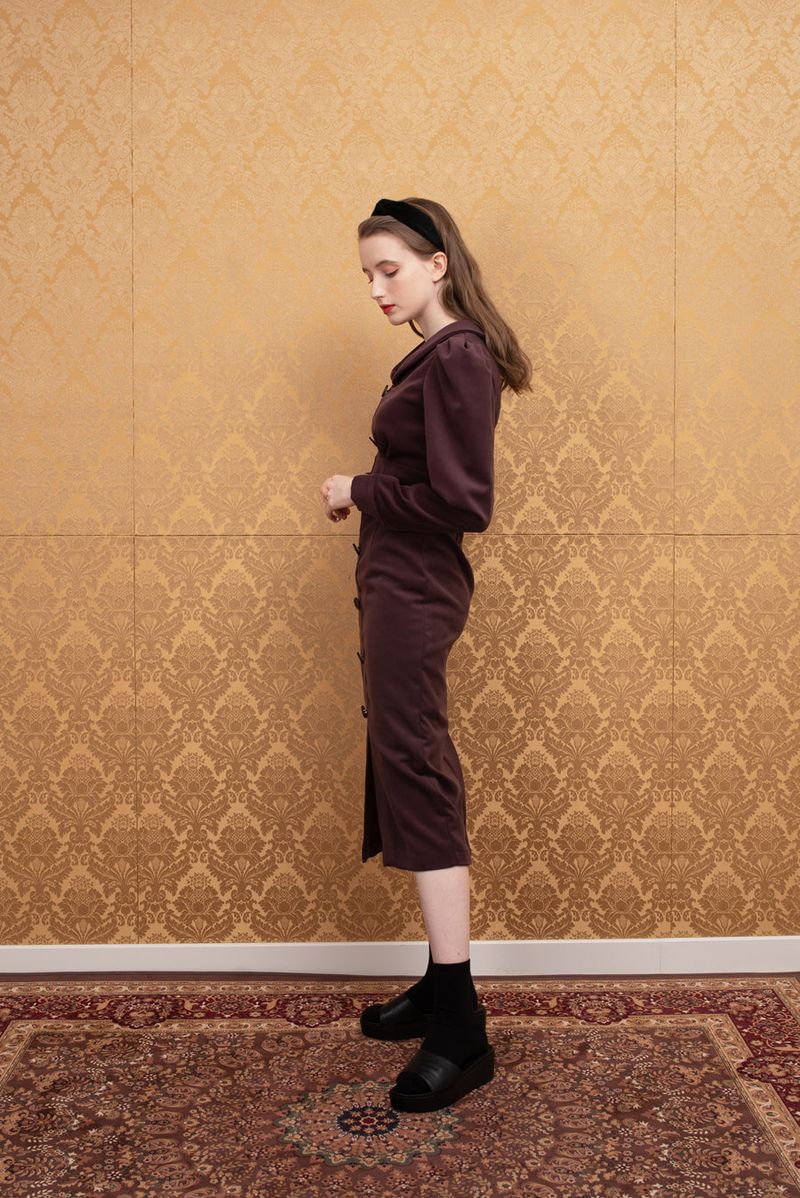 volume sleeve dress