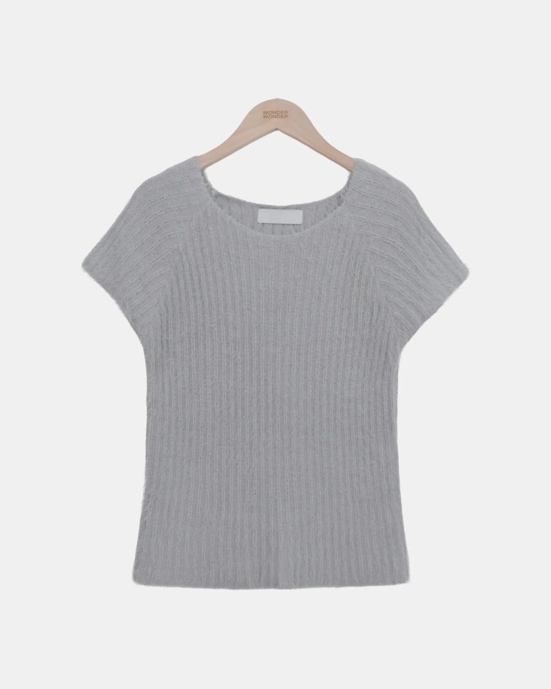 Pue Mohair Cap-Sleeve Knit