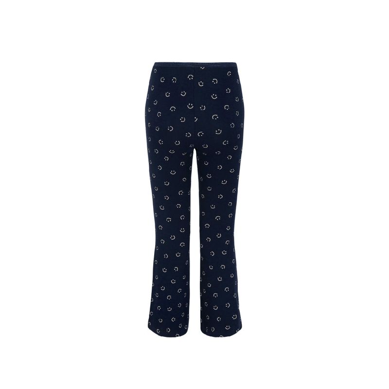 smile capri pants navy