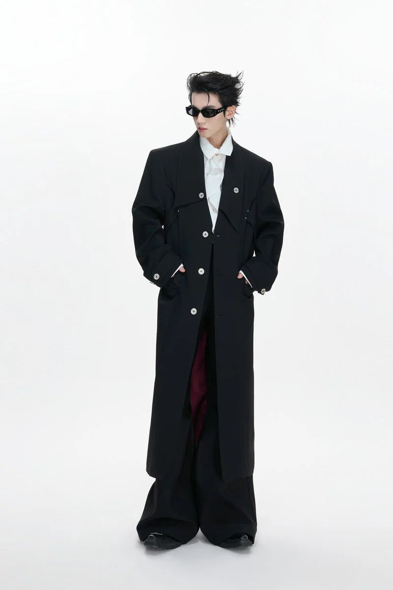 Tailored Split Hem Overcoat