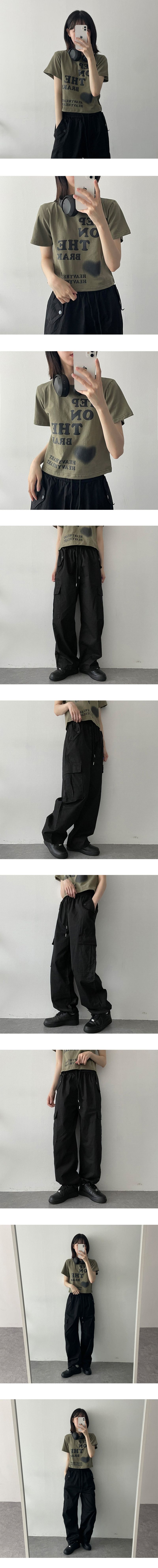 Mochi Two-Way Hem String Cargo Pants