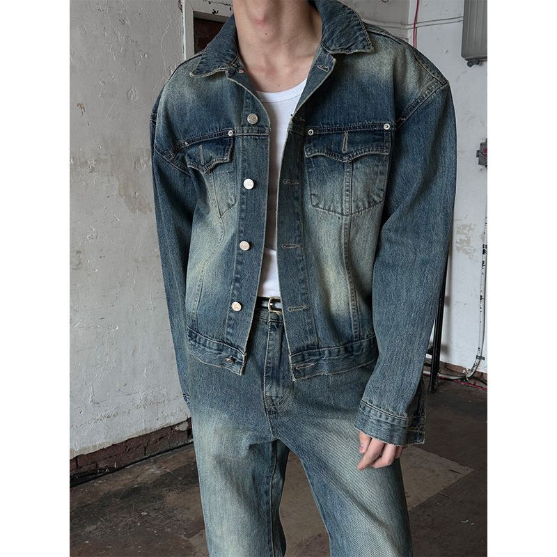 [S/S] Bulky western crop denim jacket(2color)