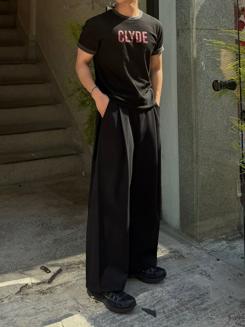 Straight wide sweatpants